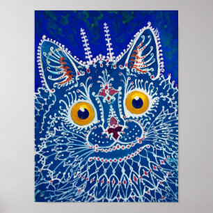 Poster Um Gato em Estilo Gótico por Louis Wain