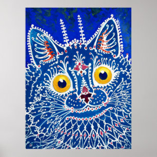 Poster Um gato em estilo gótico por Louis Wain