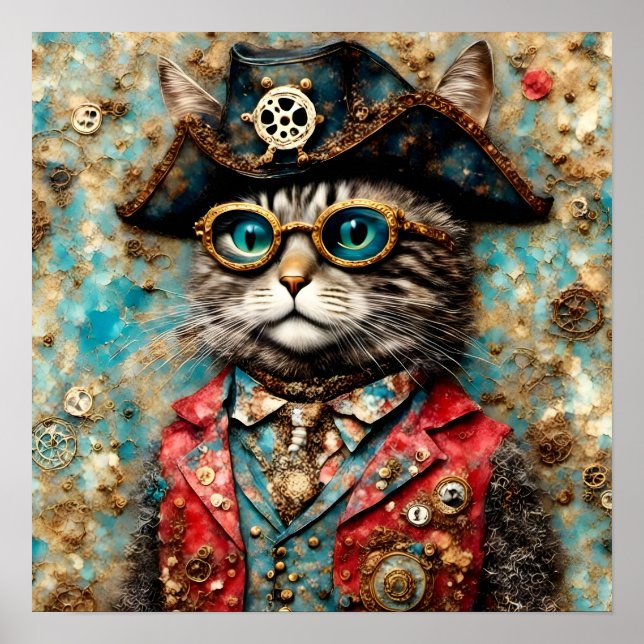 Poster Um Gato Pirata (Frente)