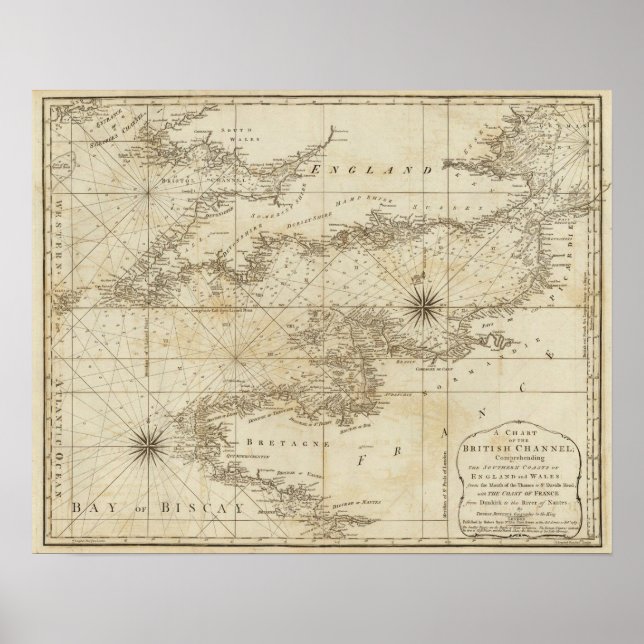 Poster Um gráfico do Canal Britânico (Frente)