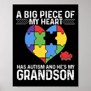 Poster Um Grande Pedaço do Meu Coração Tem Autismo E Ele