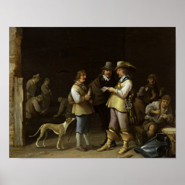 Poster Um Guardroom Interior (Frente)