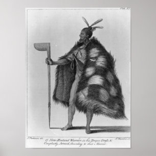 Póster Um guerreiro de Nova Zelândia