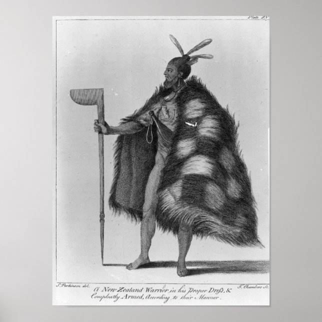 Póster Um guerreiro neozelandês (Frente)