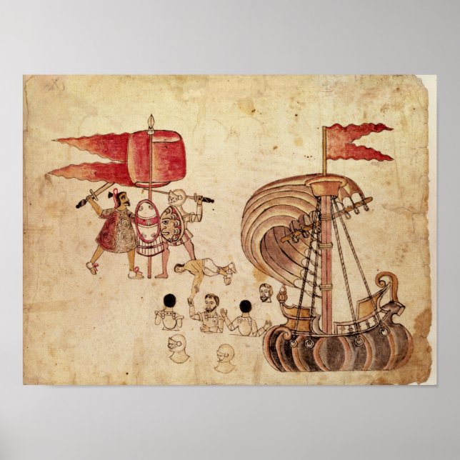 Poster Um guerreiro Tlaxcalan (Frente)