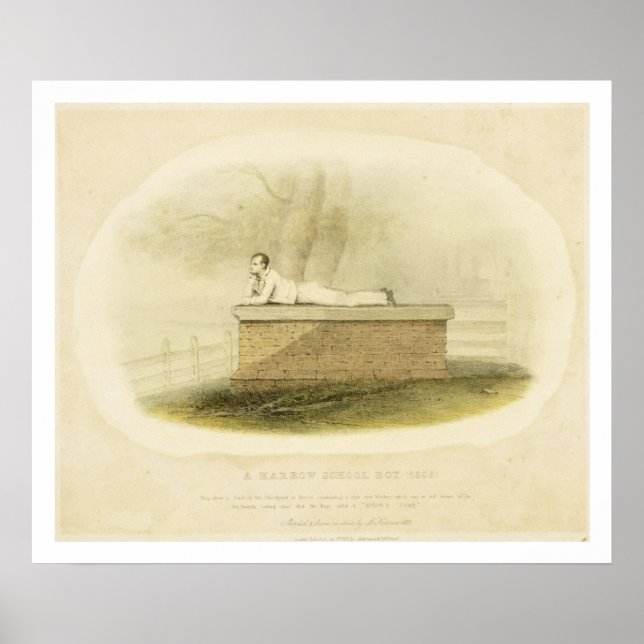 Póster Um Harrow School Boy (1805) - Lord Byron (1788-182 (Frente)