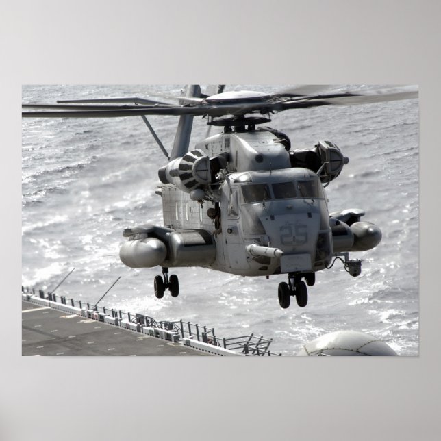 Poster Um helicóptero CH-53E Super Stallion (Frente)