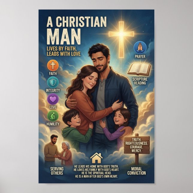 Poster Um Homem Cristão (Frente)