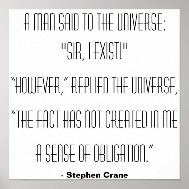 Poster Um homem disse ao Universo... (Frente)