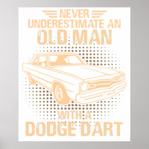 Poster Um homem idoso Dodge Dart 73