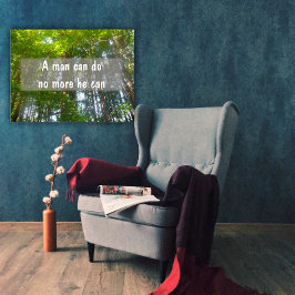 Poster Um homem não pode mais fazer, ele pode Inspirar po