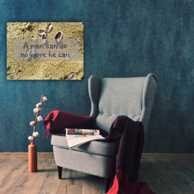 Poster Um homem não pode mais fazer, ele sabe dizer poste (Criador carregado)