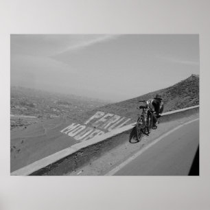 Poster Um homem, uma bicicleta, Peru.