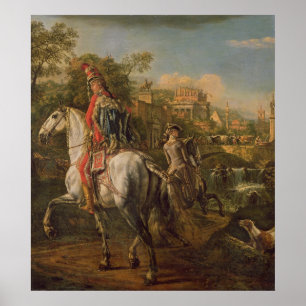 Póster Um Hussar a cavalo, 1773