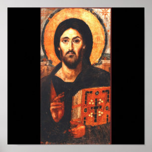 Póster Um ícone do século VI de Jesus