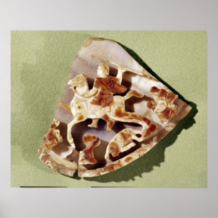 Poster Um imperador triunfante que pisa bárbaros