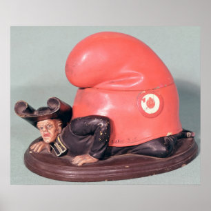 Poster Um inkwell ou um pote do tabaco