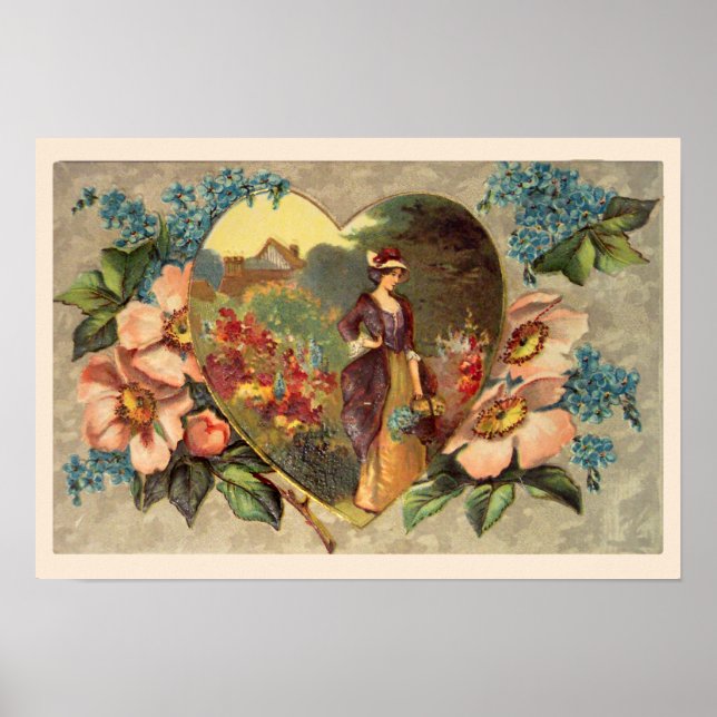 Póster Um Jardim de Telas de Namorados das Flores (Frente)