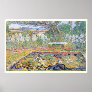 Poster Um jardim em Long Island por Childe Hassam