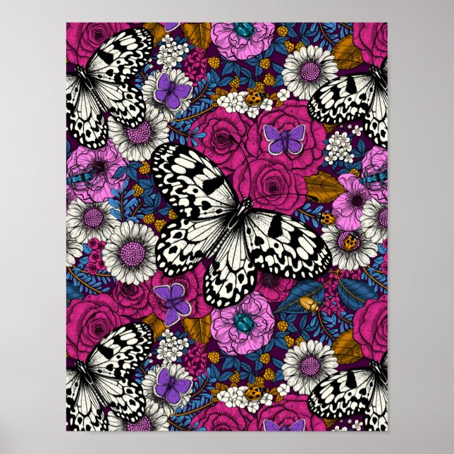 Poster Um jardim II colorido (Frente)