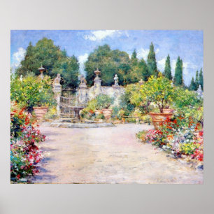 Poster Um Jardim Italiano - William Merritt Chase,