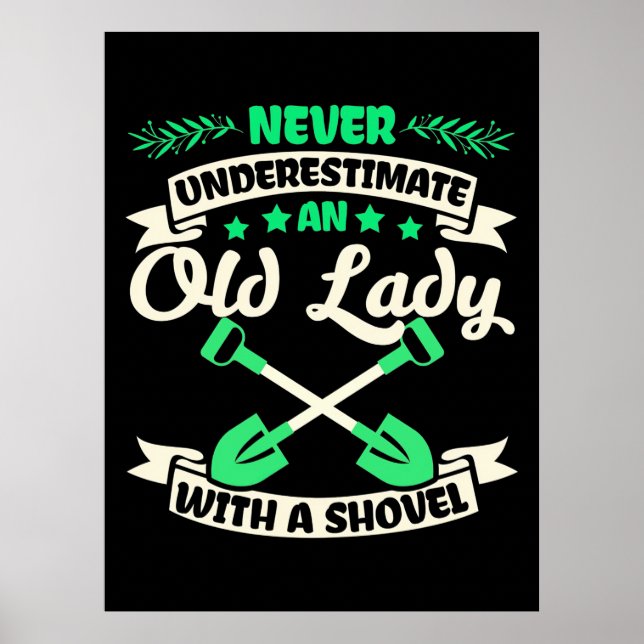 Poster Um Jardim Velho Com Uma Pá (Frente)