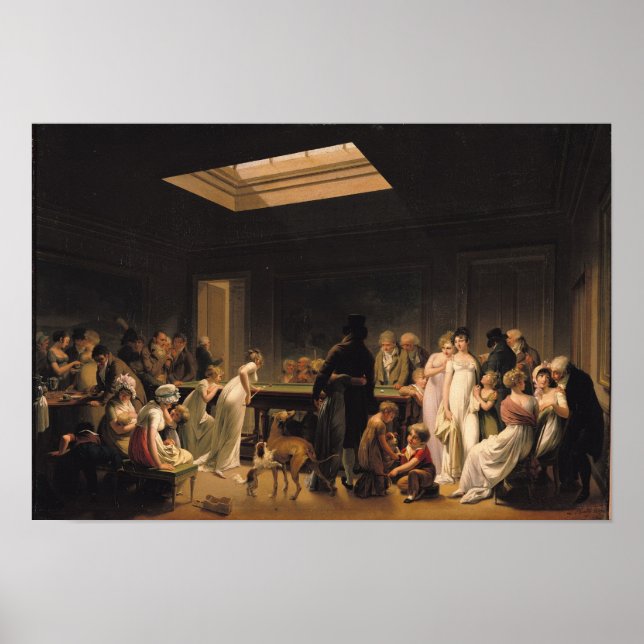 Póster Um Jogo de Bilhares, 1807 (Frente)