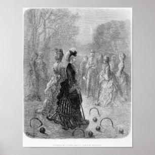 Póster Um jogo de croquete