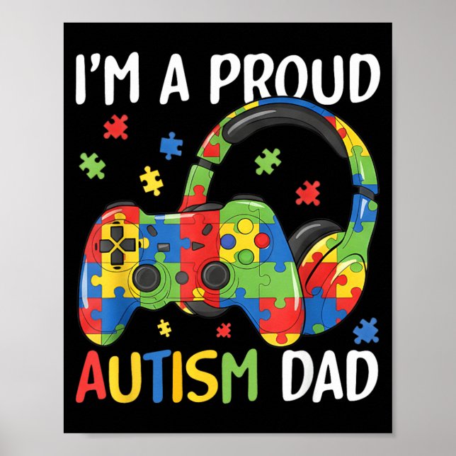 Poster um Jogo de Vídeo de Conscientização sobre Autismo  (Frente)