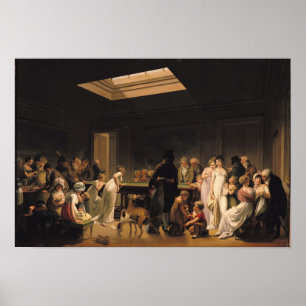 Póster Um jogo dos bilhar, 1807