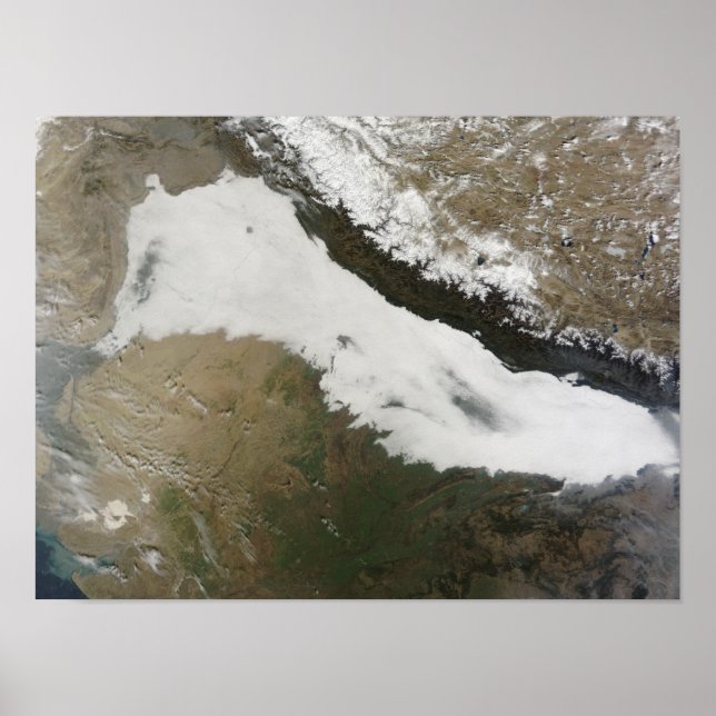 Póster Um largo banco de nuvens baixas (Frente)