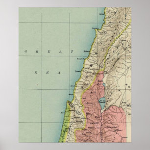 Poster Um lindo mapa de Israel