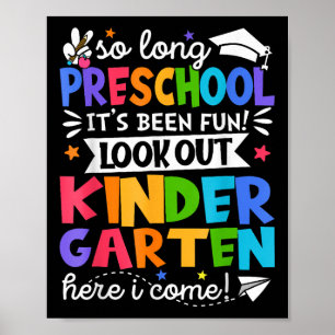 Poster Um Longo Jardim de Infância da Pré-Escolas Aqui Eu