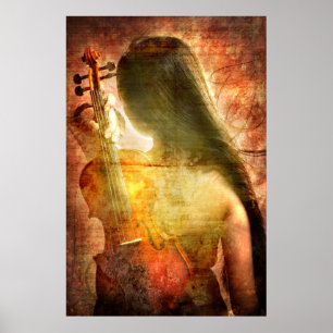 Póster Um lugar ao resto (poster da arte do violino)