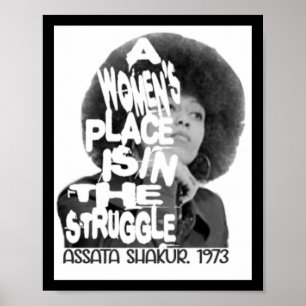 Poster Um lugar feminino - Ata Shakur Sticker
