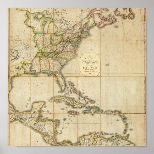 Poster Um mapa correto dos Estados Unidos (Frente)