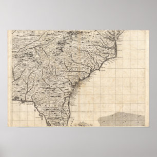 Póster Um mapa do Império Britânico na folha 10 de