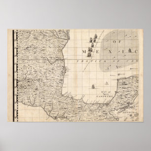 Póster Um mapa do Império Britânico na folha 13 de