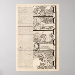 Poster Um mapa do Império Britânico na folha 16 de