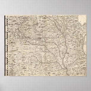 Poster Um mapa do Império Britânico na folha 5 de Amér
