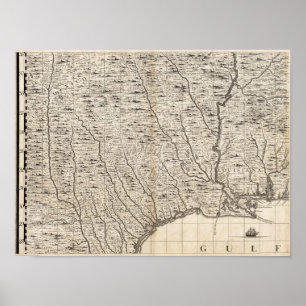 Poster Um mapa do Império Britânico na folha 9 de Amér