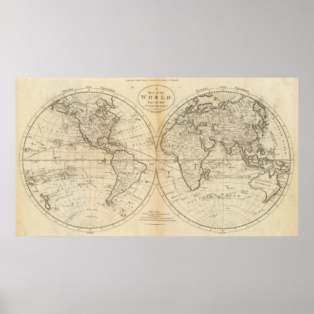 Poster Um mapa do mundo (Frente)