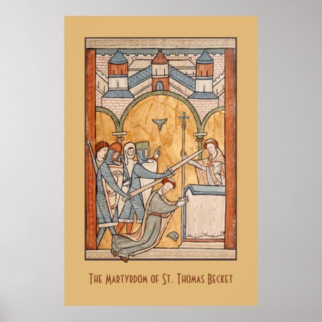 Poster Um Mártico de Ruas. Thomas Becket na Arte (Frente)