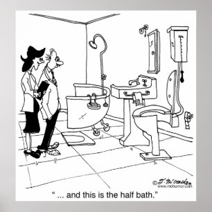 Póster Um meio banho