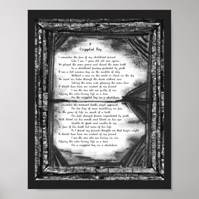 Póster Um Menino Empurrado (Frente)