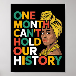 Poster Um mês não pode manter nossa história como um negr