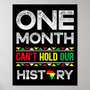 Poster Um Mês Não Pode Segurar Nossa História Africana Mê