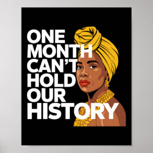 Poster Um Mês Não Pode Segurar Nossa História Africana Pr