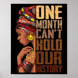 Poster Um Mês Não Pode Segurar Nossa História Melanina Af