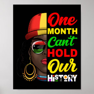 Poster Um Mês Não Pode Segurar Nossa História Melanina Af
